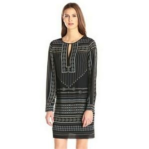 BCBGMaxAzria Freya Scarf Print Tunic Dress